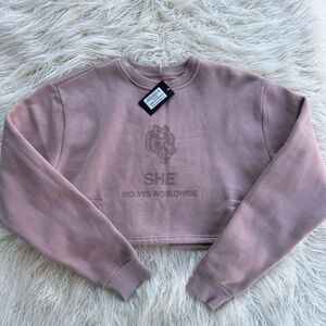 Darc Sport SHE Wolves Worldwide Crewneck Mauve Size Small